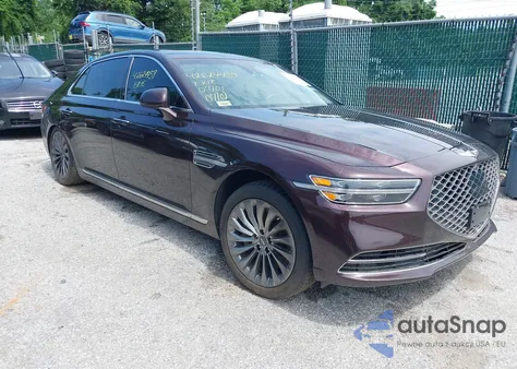 2020 Genesis G90 3.3T Premium Awd z USA, uszkodzony, nr VIN KMTF34PA1LU076087